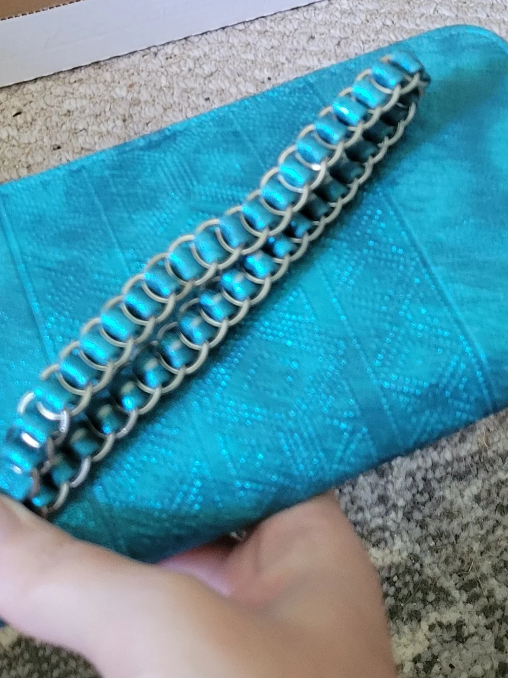 Mossimo Supply Co. Teal Zip-Around Wristlet Wallet